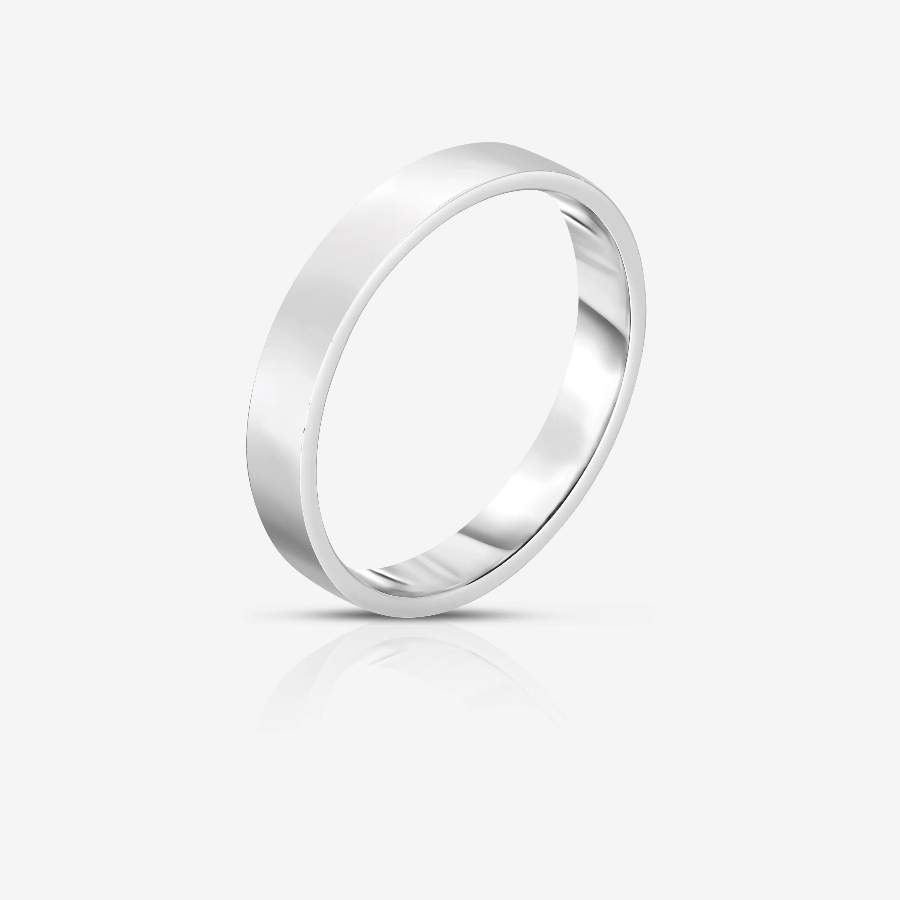 4 mm Flat Wedding Band