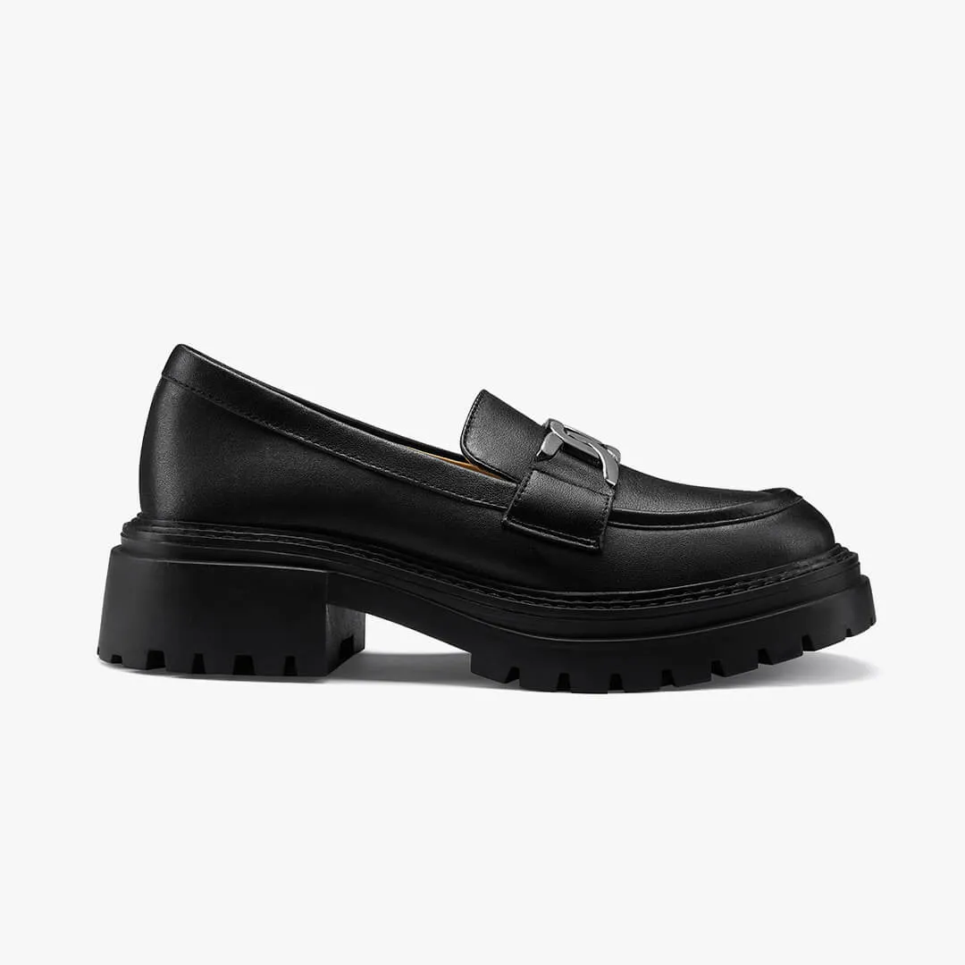 *ALCOR BROWN - flatform leather brogue