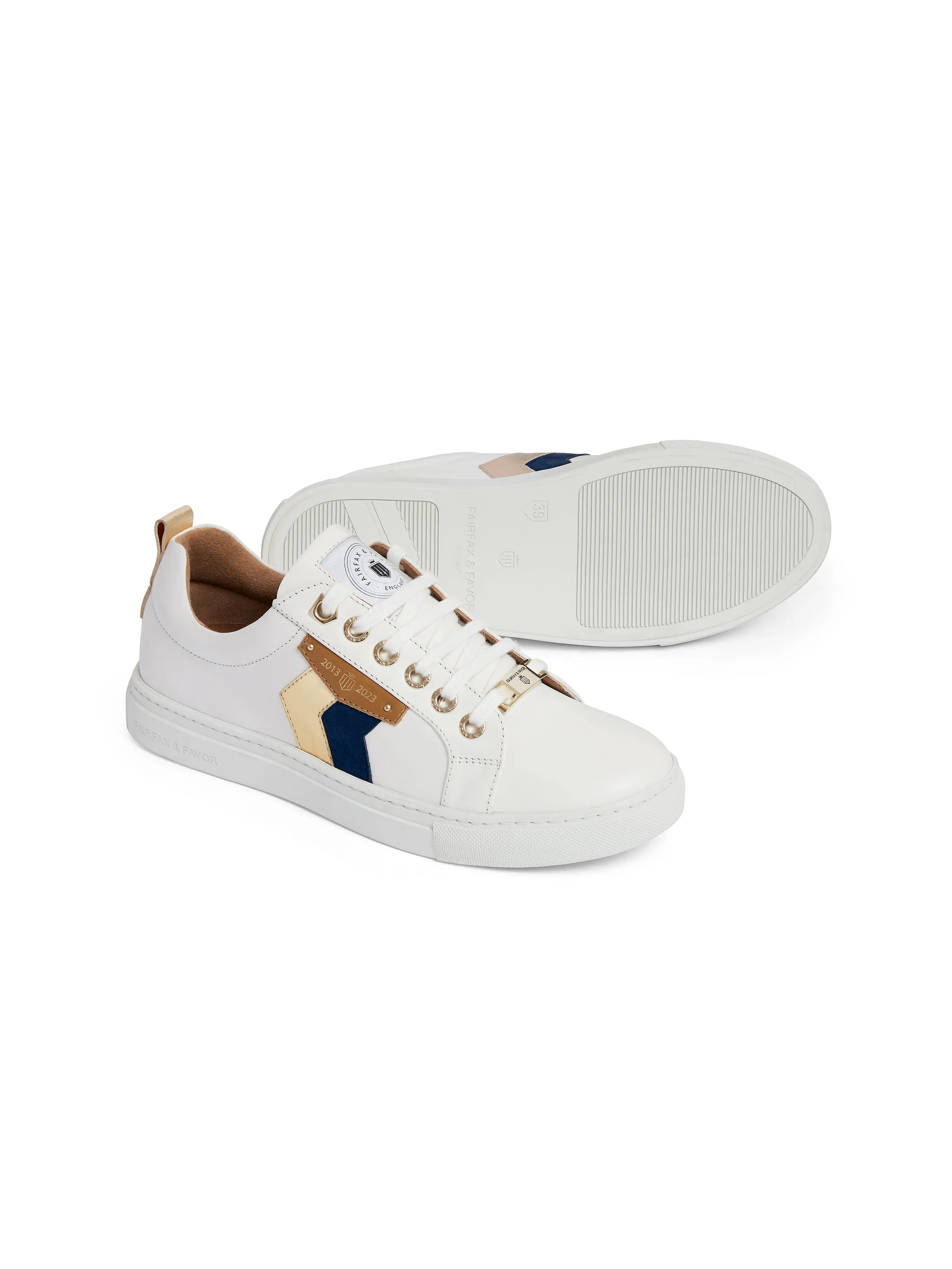 Alexandra - White - Navy & Gold (10 Year Anniversary)