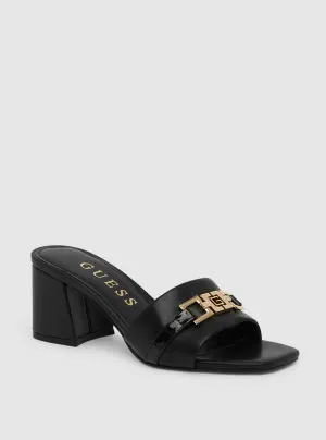 Black Gallory Block Heel
