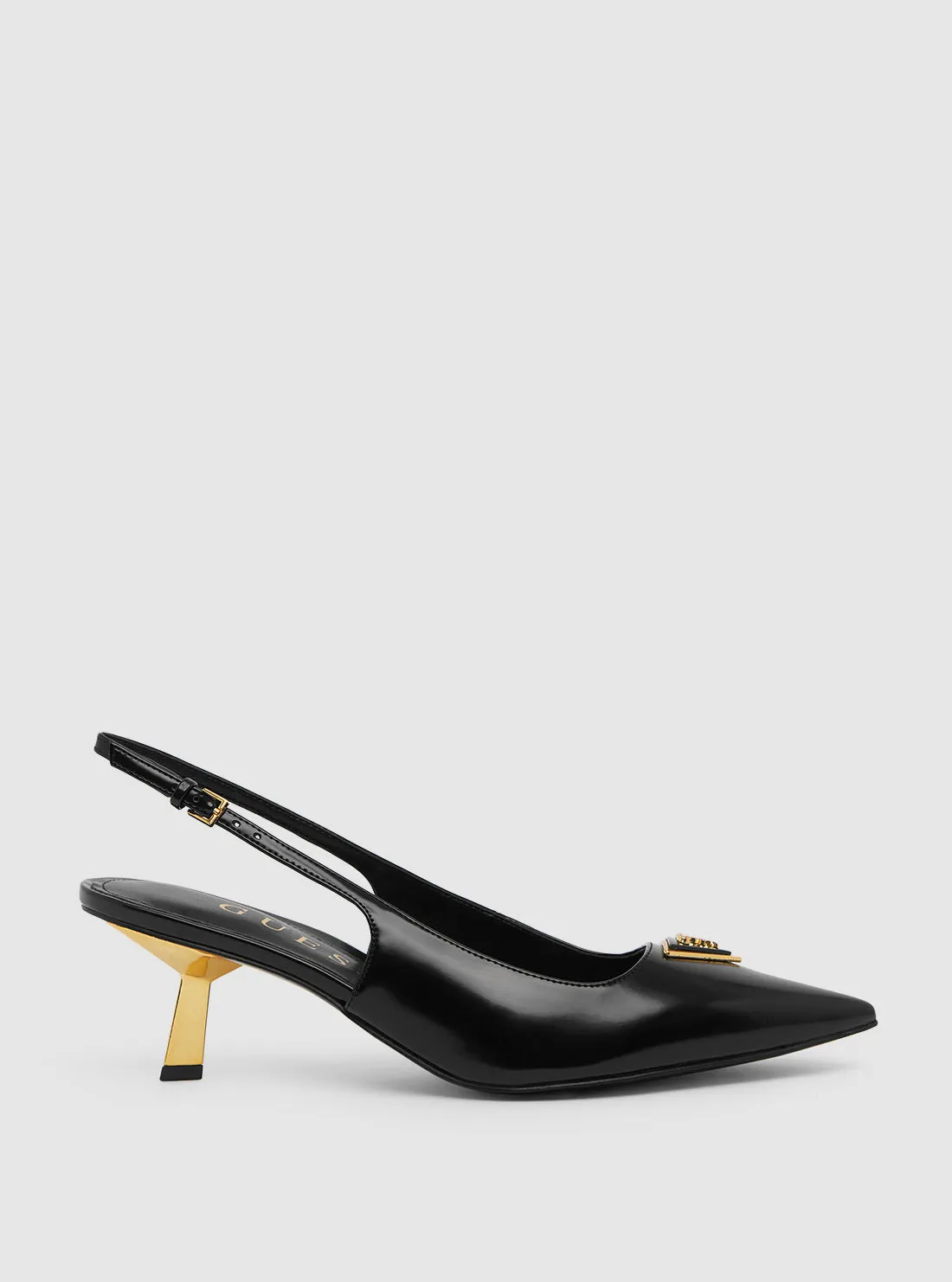 Black Racinda Sling Back Heels