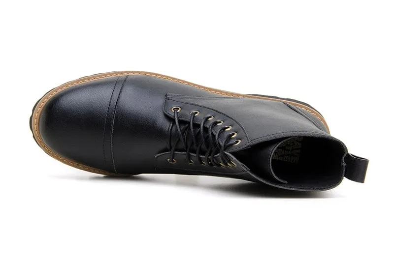 Capped Standard Vegan Leather Boots | Multiple Colours