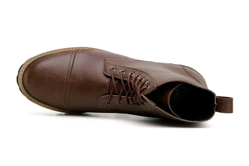 Capped Standard Vegan Leather Boots | Multiple Colours