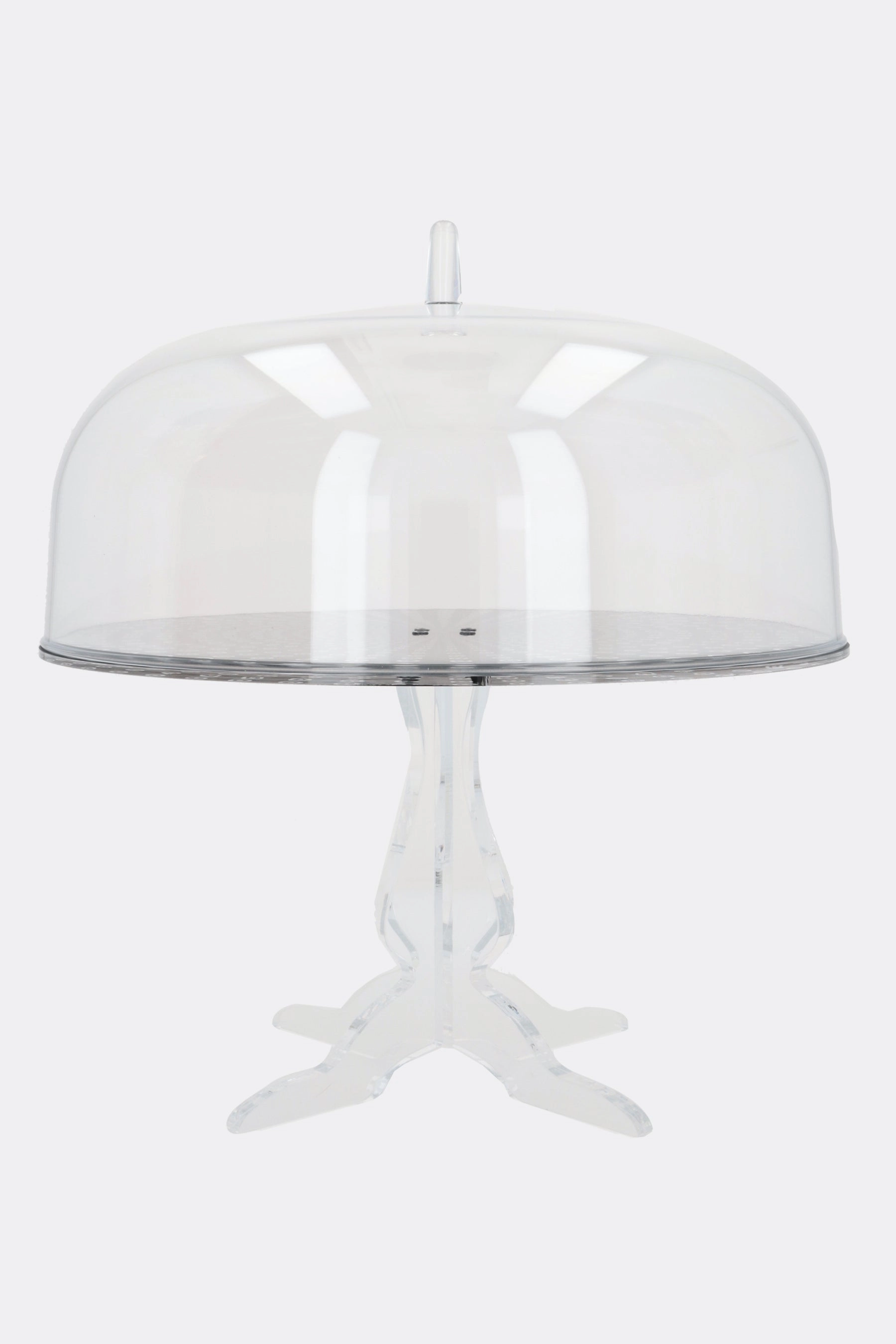 circles print plexiglass cake stand