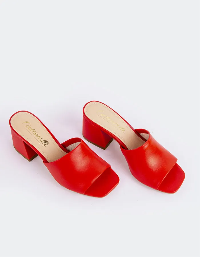 Clarabelle Red Leather