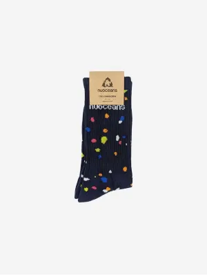 Cosy Combo Crew Organic Cotton Socks | Navy