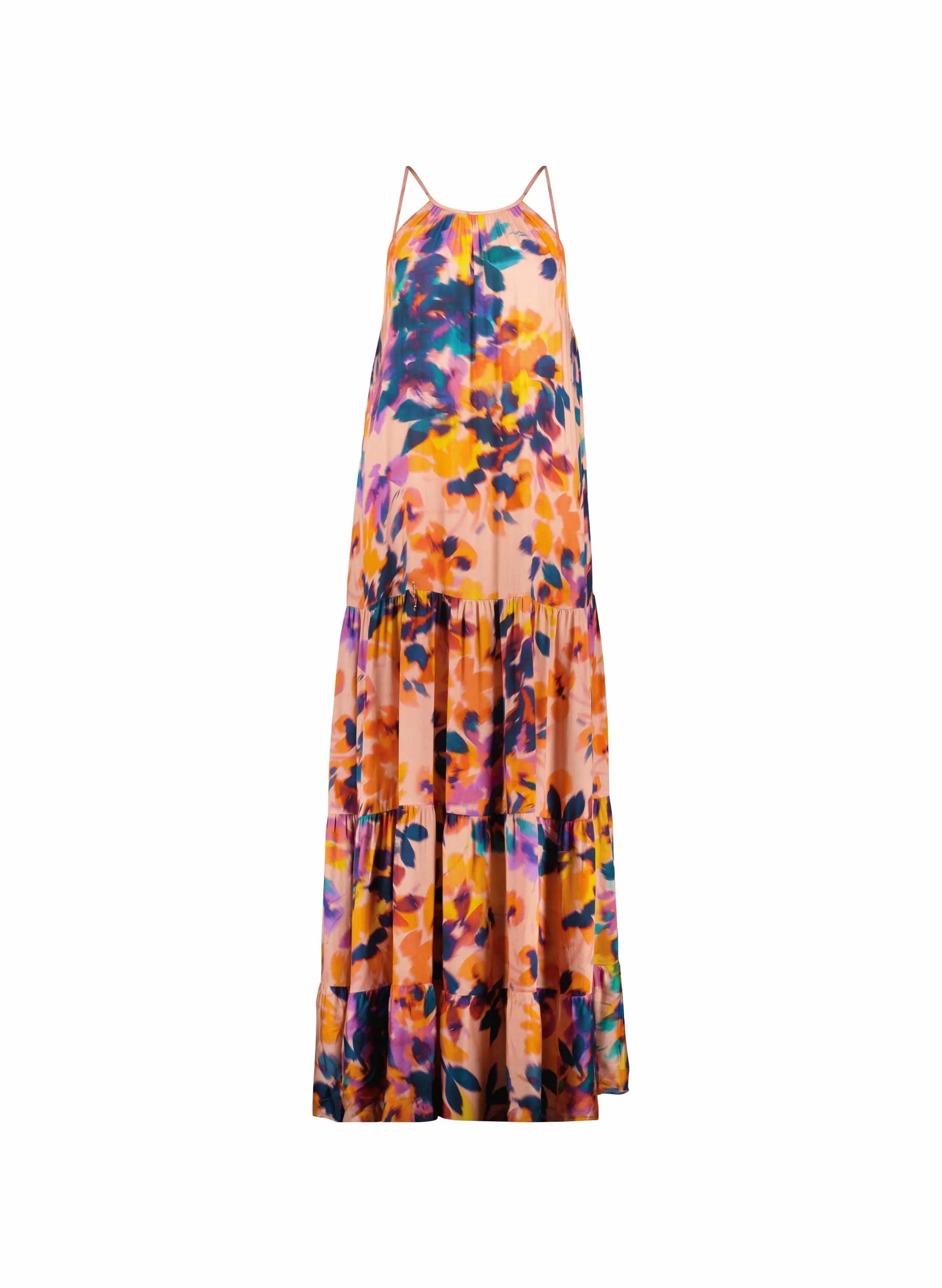 Everly LENZING™ ECOVERO™ Maxi Dress | Peach Floral Blur