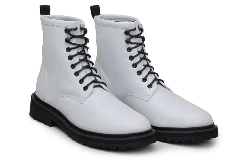 Everyday Unisex Vegan Corn Leather Boots | White