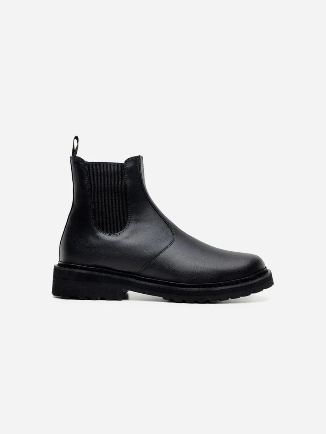 Everyday Unisex Vegan Corn Leather Chelsea Boots | Black