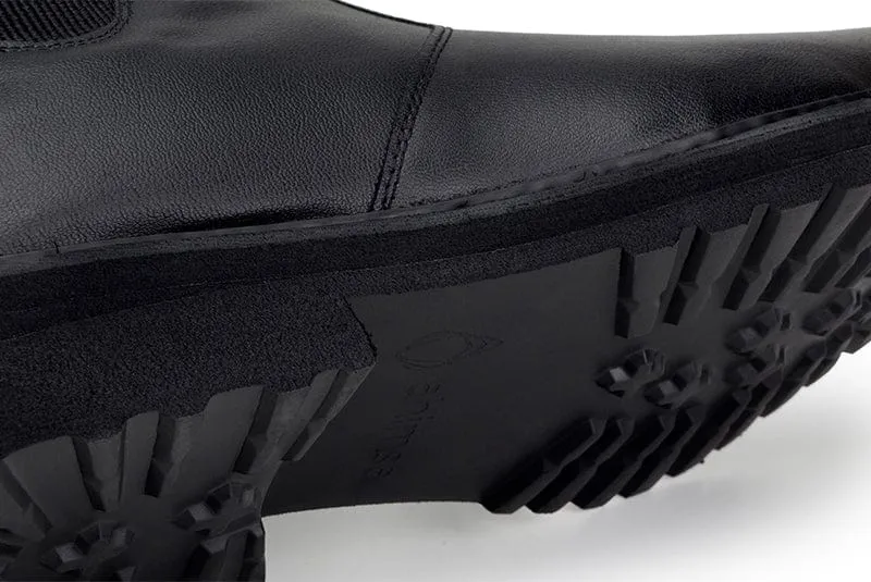 Everyday Unisex Vegan Corn Leather Chelsea Boots | Black