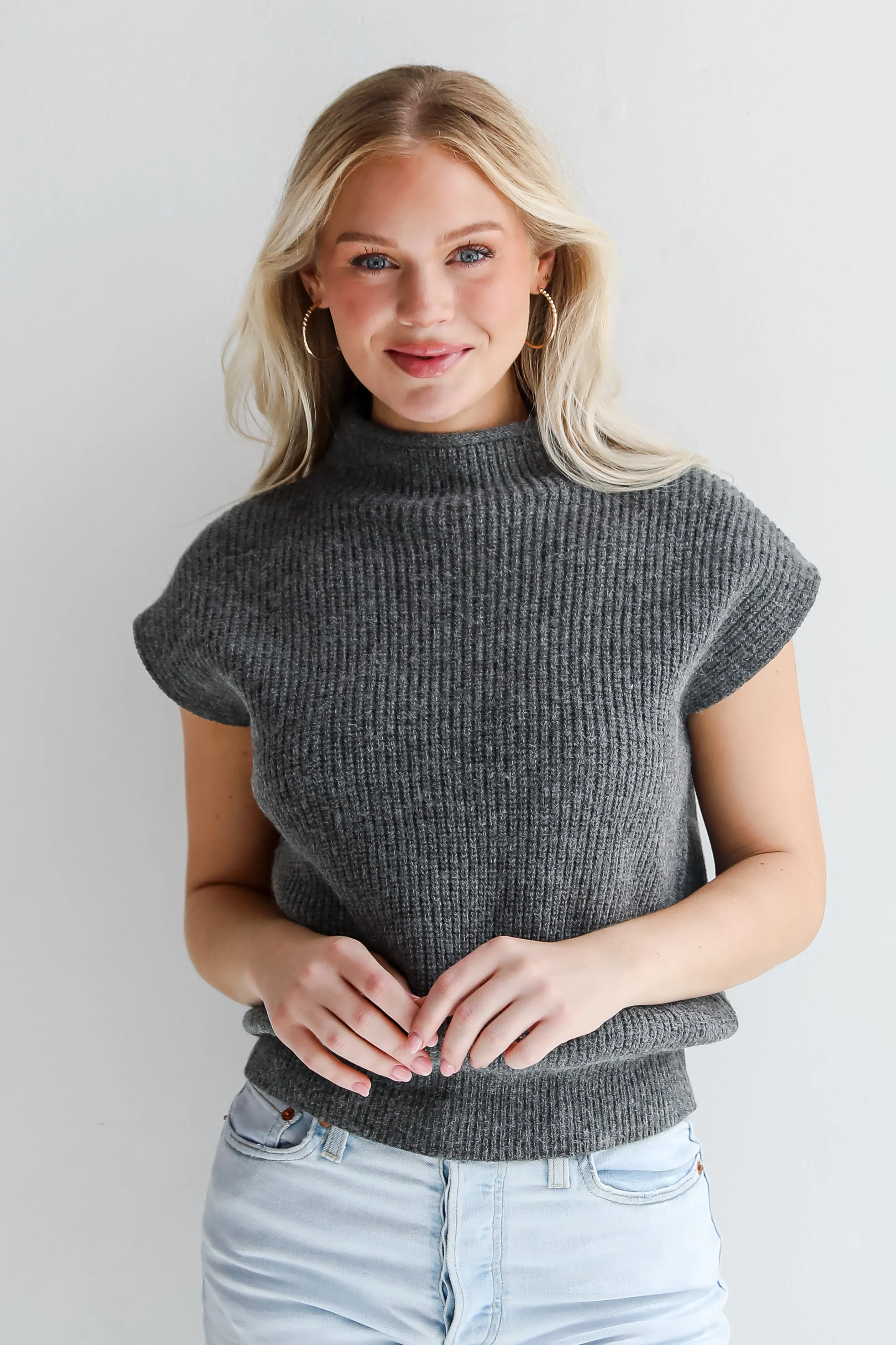 FINAL SALE - Autumn Perfection Charcoal Sweater Top