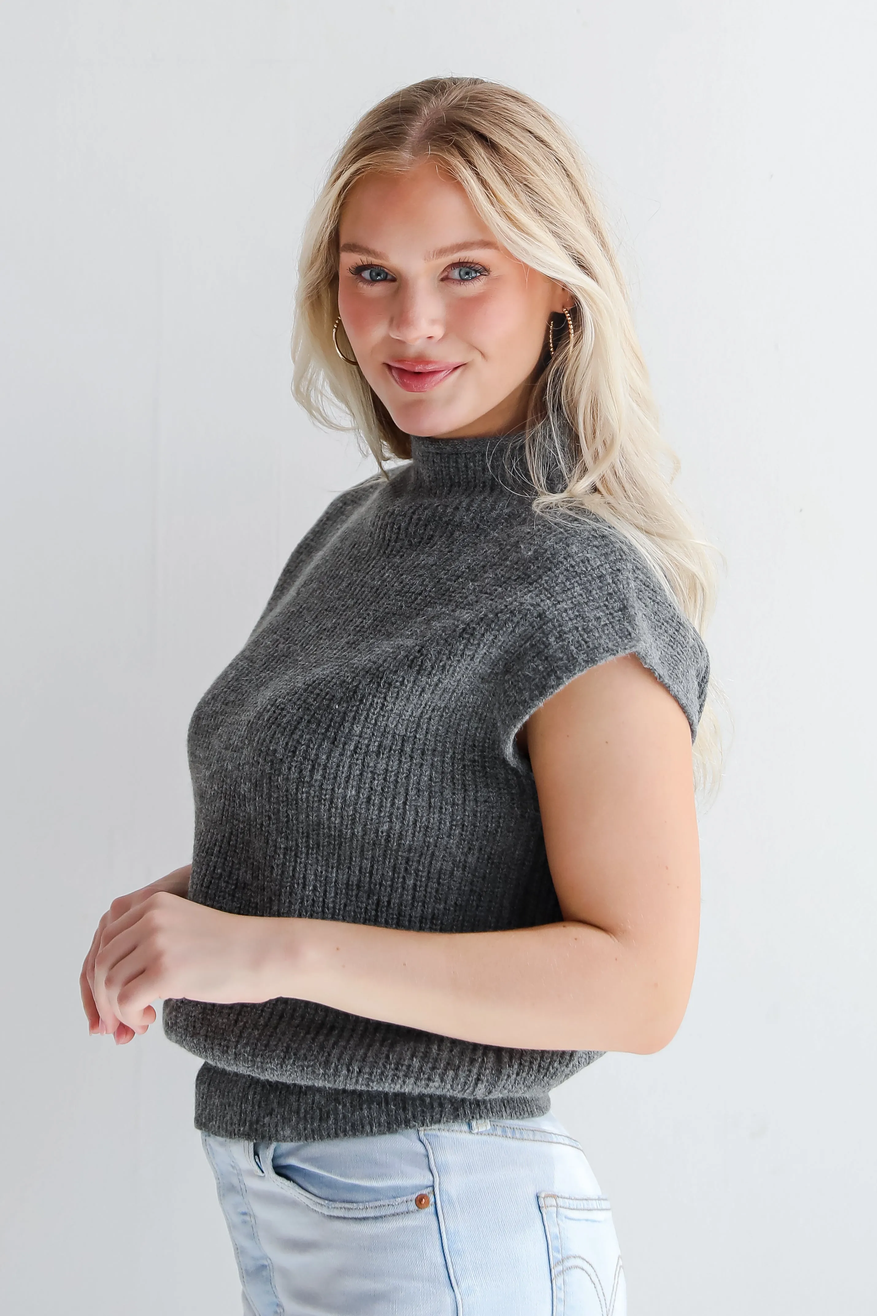 FINAL SALE - Autumn Perfection Charcoal Sweater Top