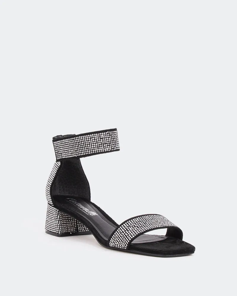 Garcelle, Black Suede/Suède Noir
