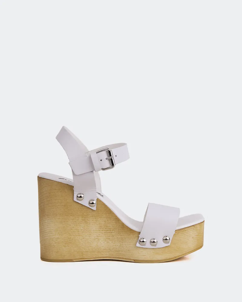 Heloise White Leather