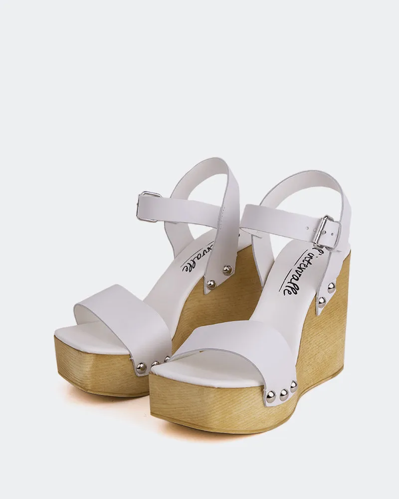 Heloise White Leather