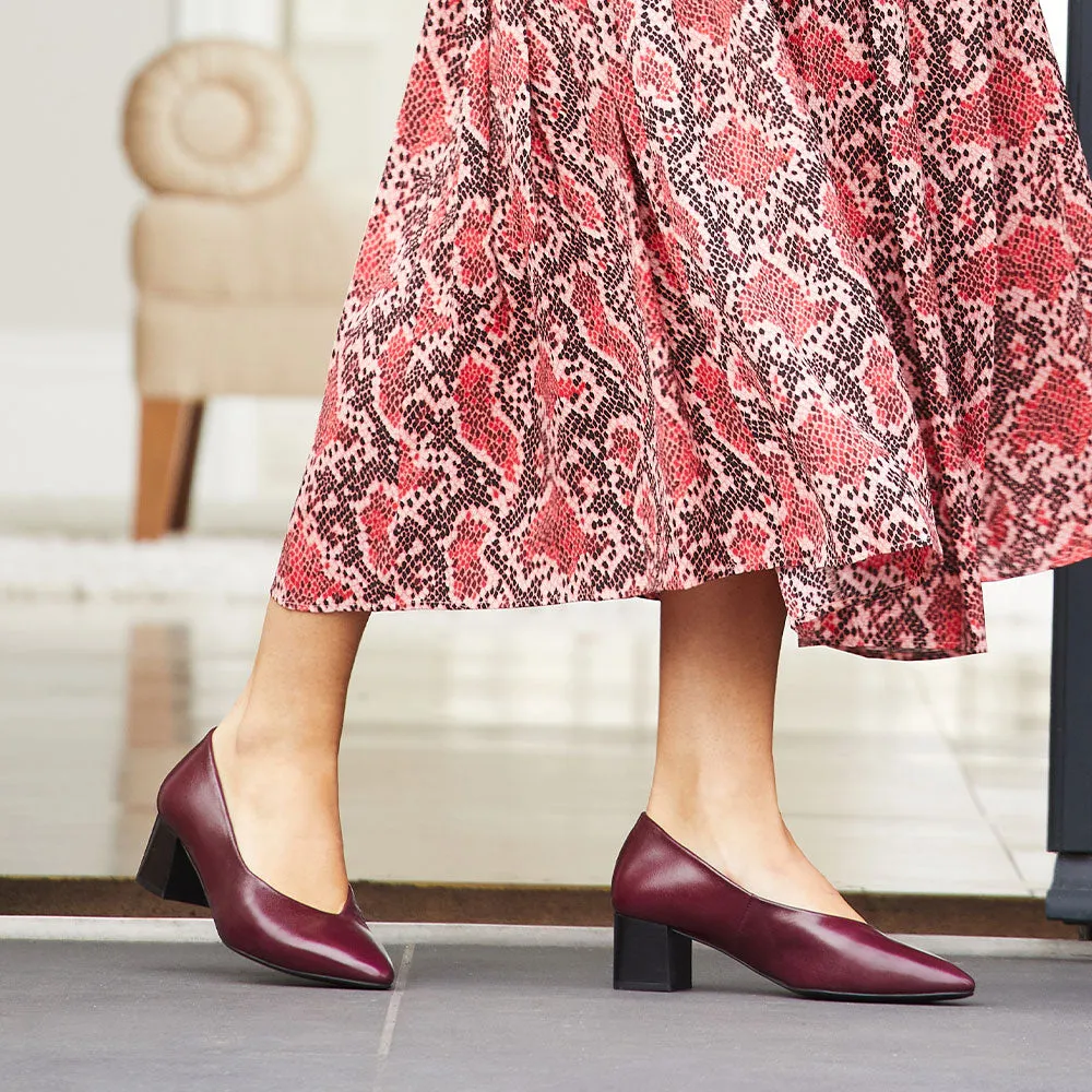 Ingrid: Plum Leather