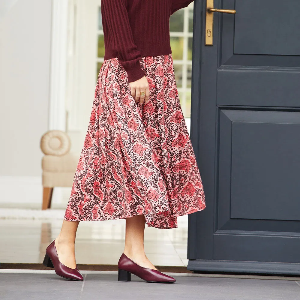Ingrid: Plum Leather
