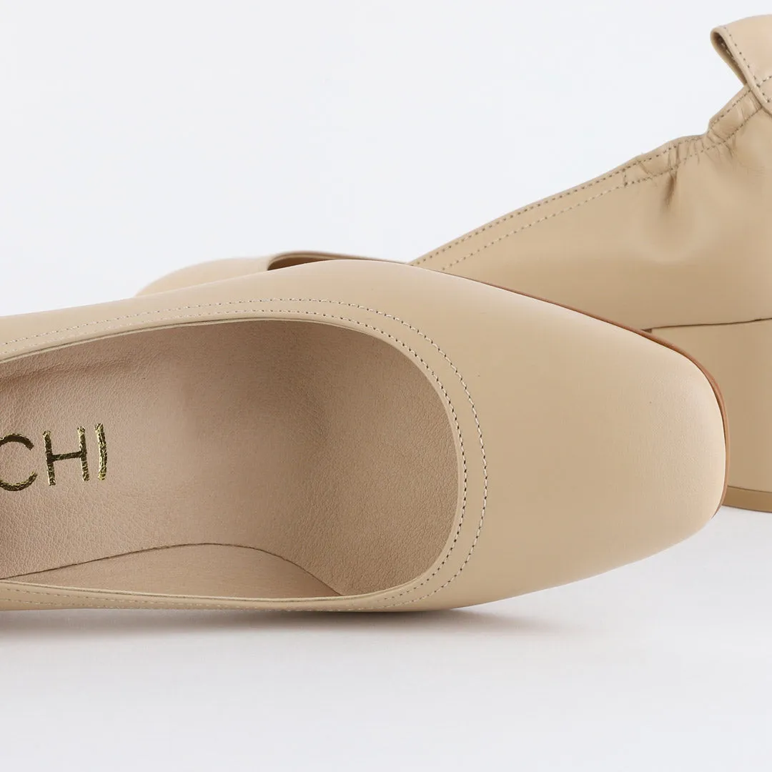 ISSLA - soft leather chunky heel pump