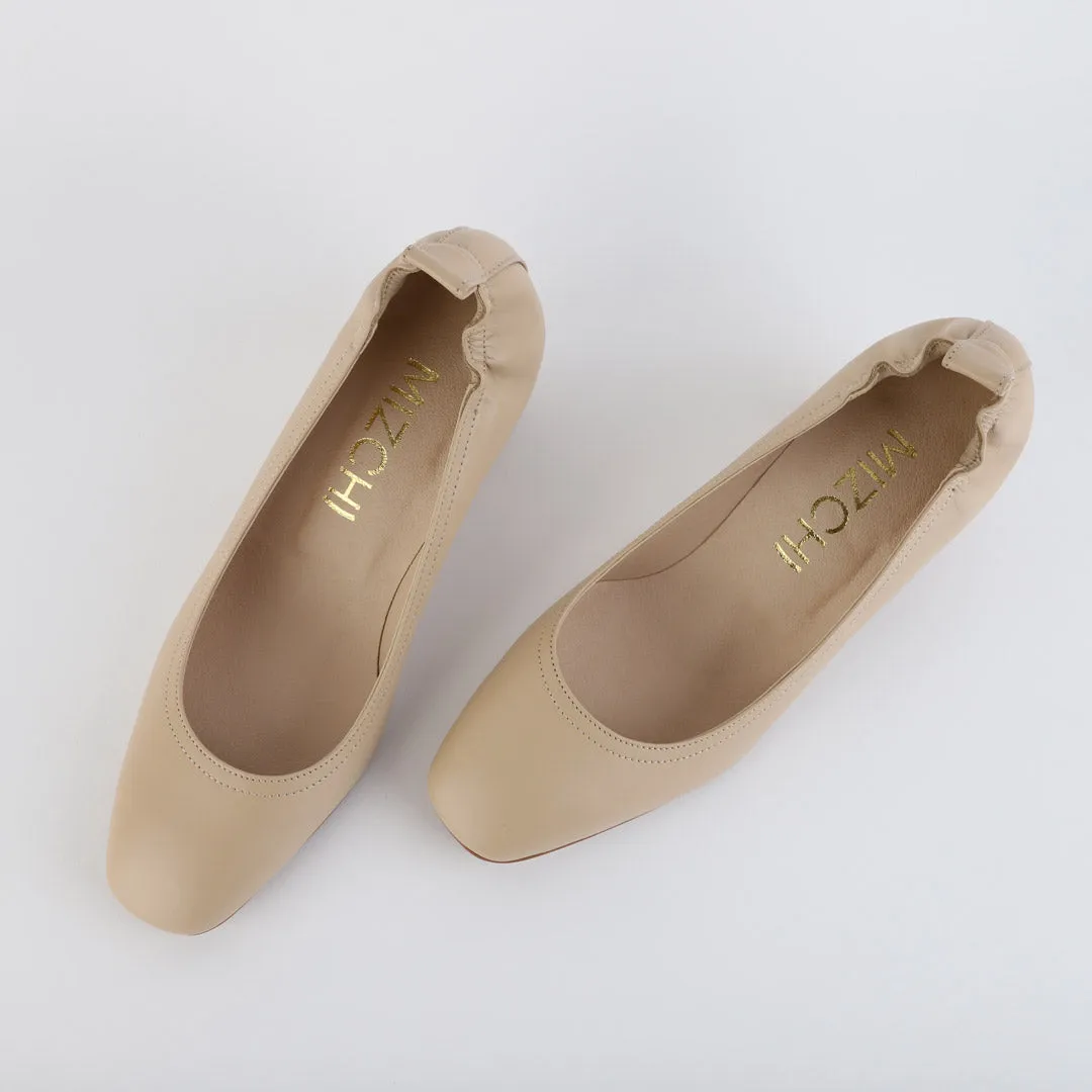 ISSLA - soft leather chunky heel pump