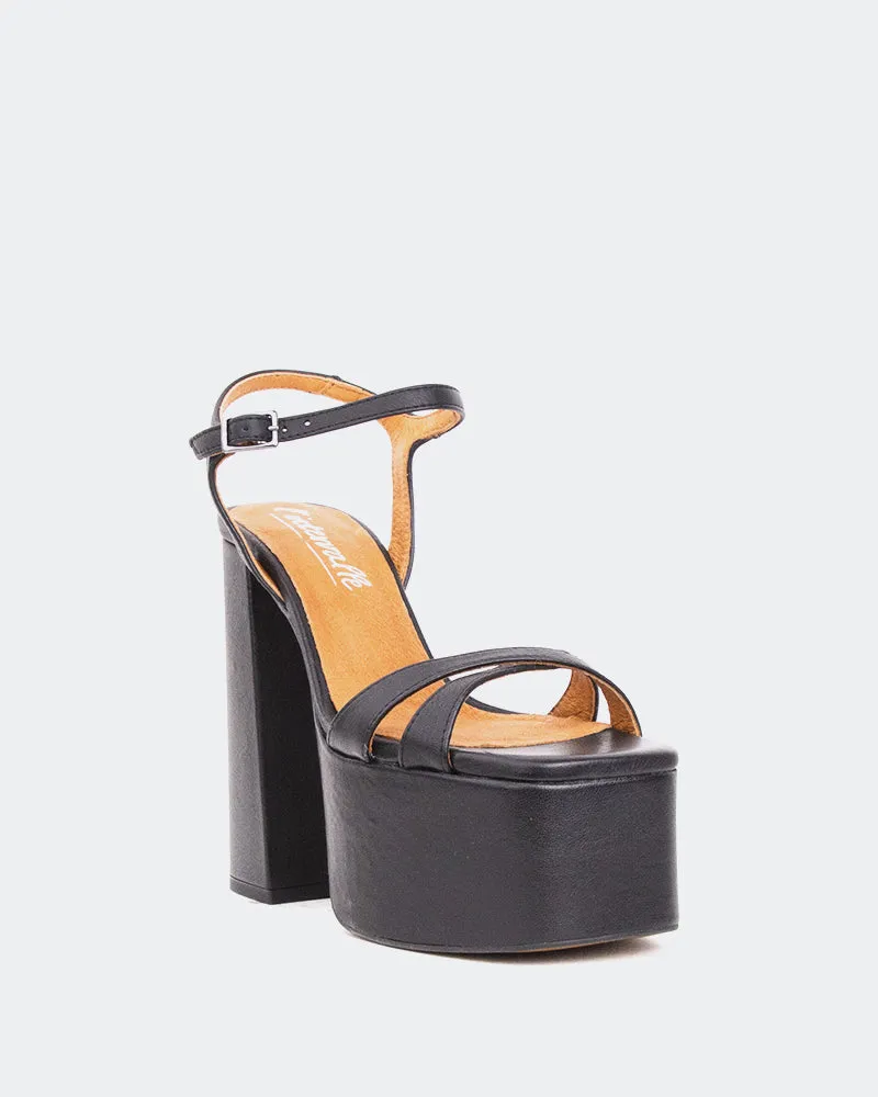 Ives Black Leather