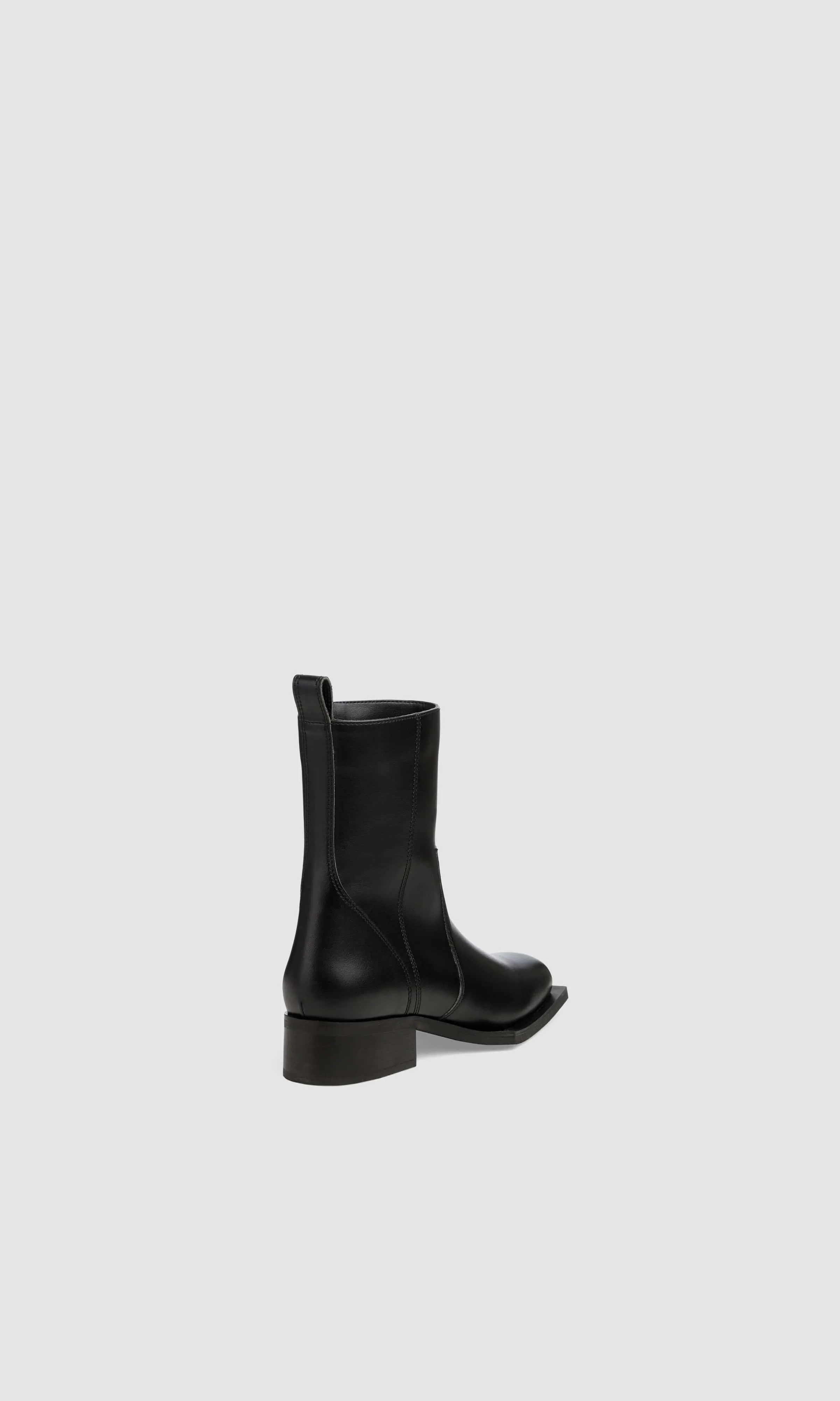 Karel Vegan Apple Leather Ankle Boots | Black