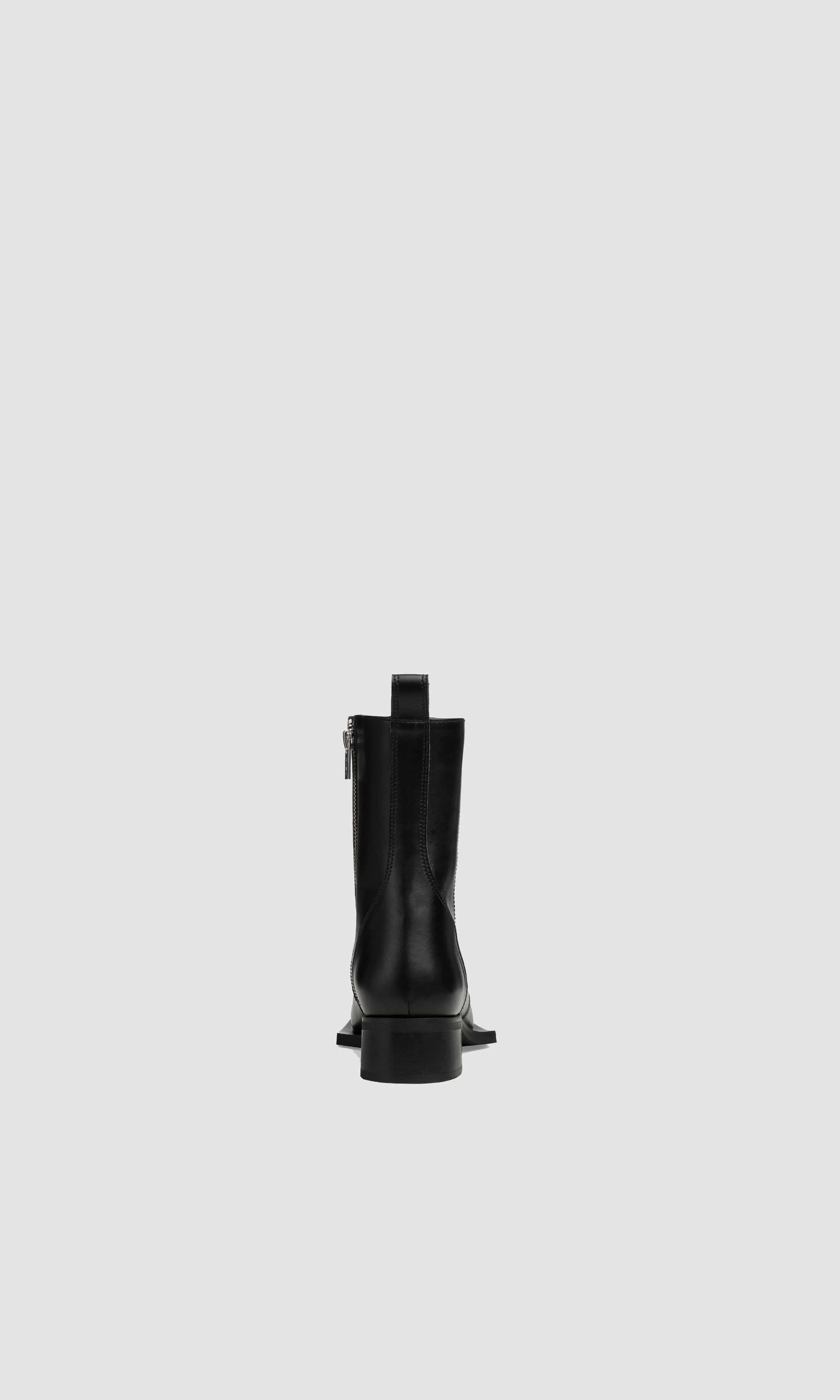 Karel Vegan Apple Leather Ankle Boots | Black