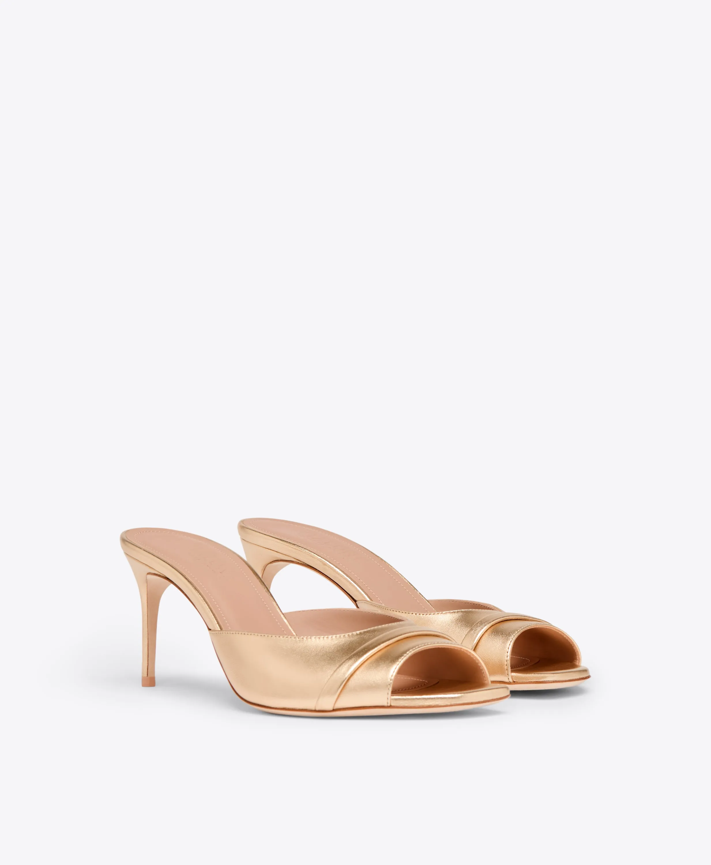 Lumi 70 Gold Heeled Sandals