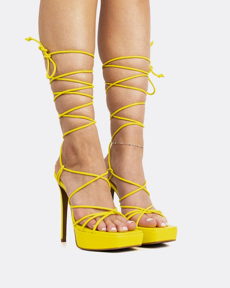 Malibu Yellow Leather