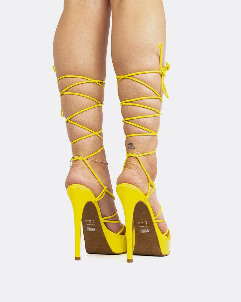Malibu Yellow Leather