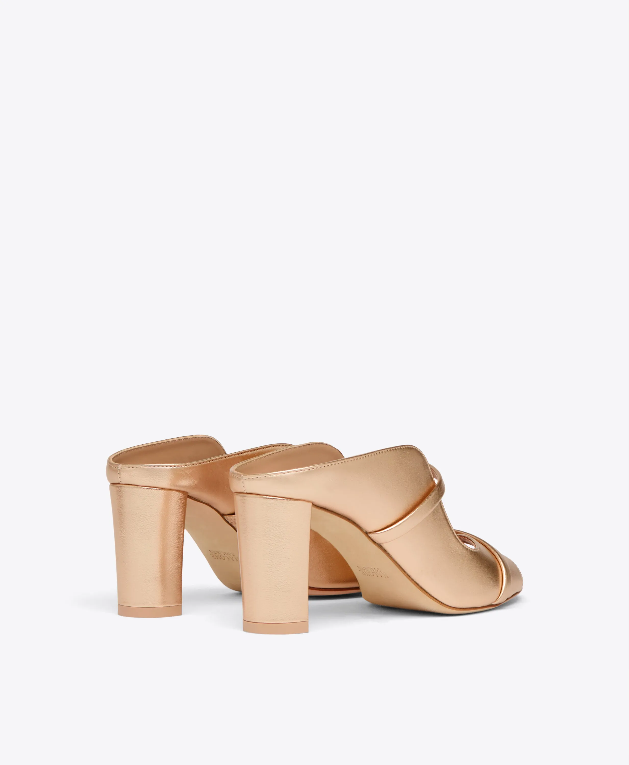 Norah 70 Gold Leather Heeled Sandals