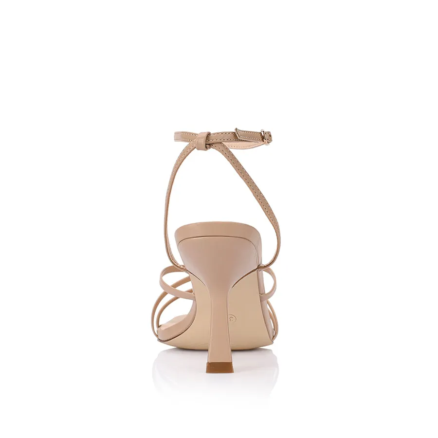 Penelope Strappy Sandals - Beige