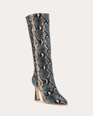 Queen Heeled Snake Boots