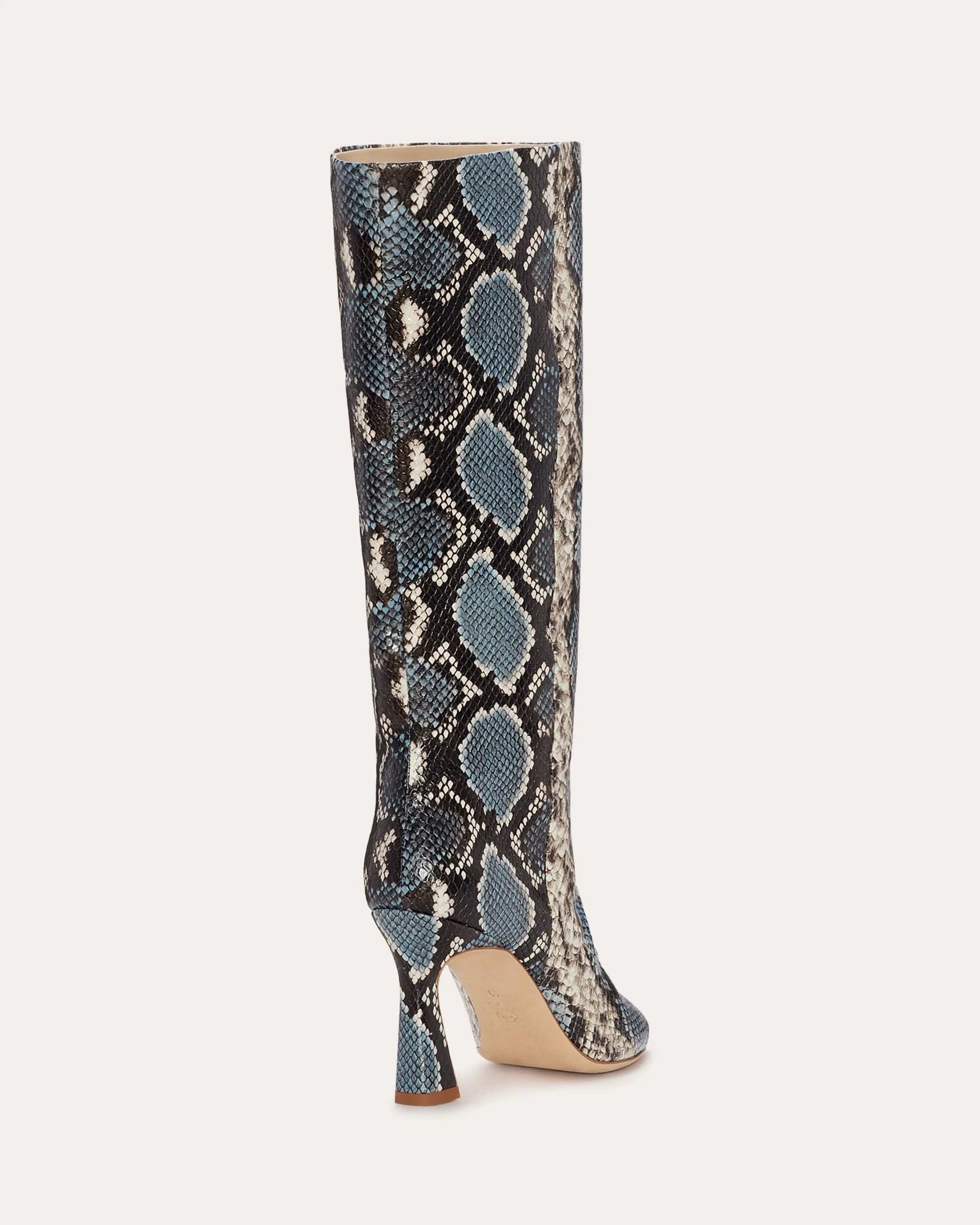 Queen Heeled Snake Boots