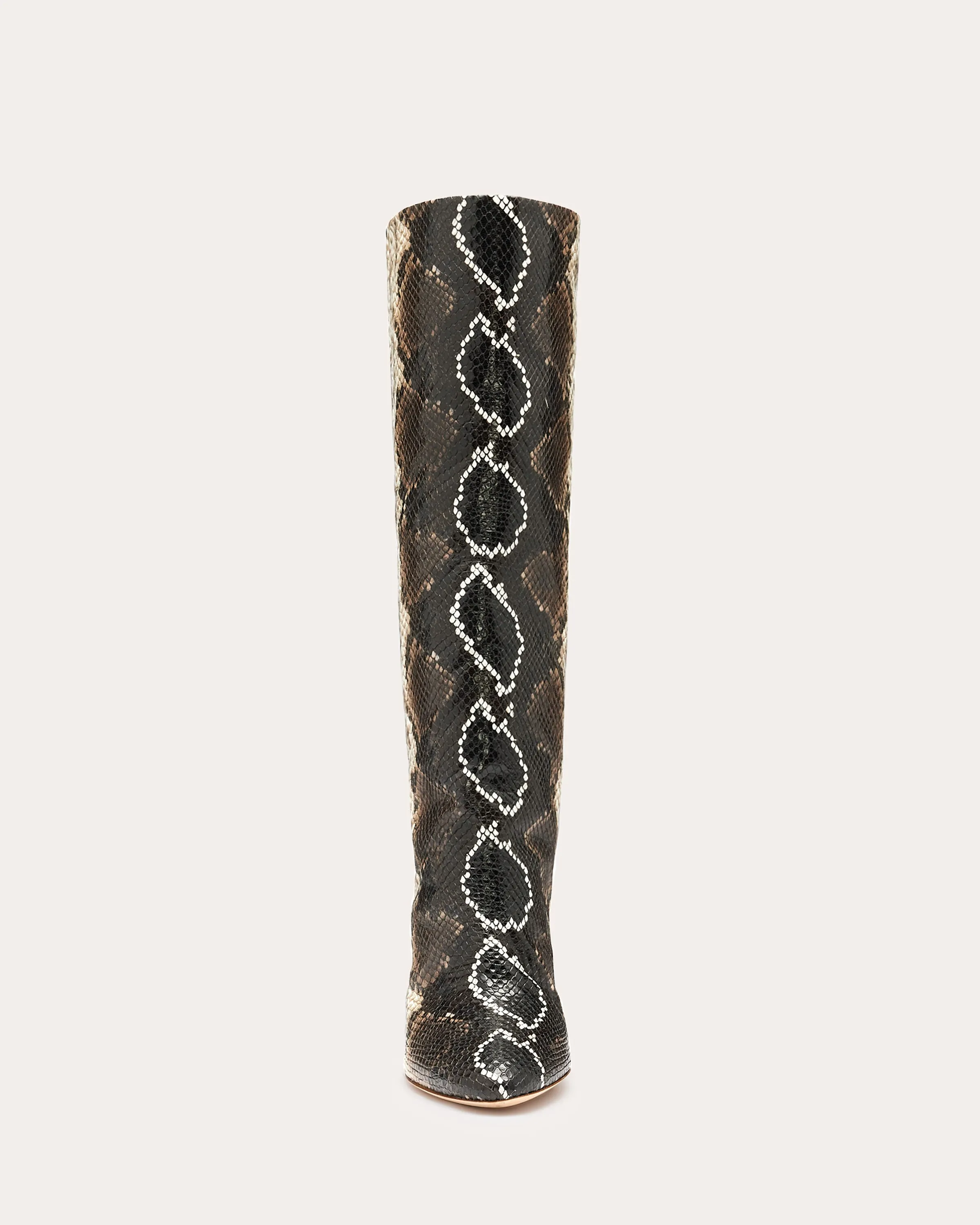 Queen Heeled Snake Boots