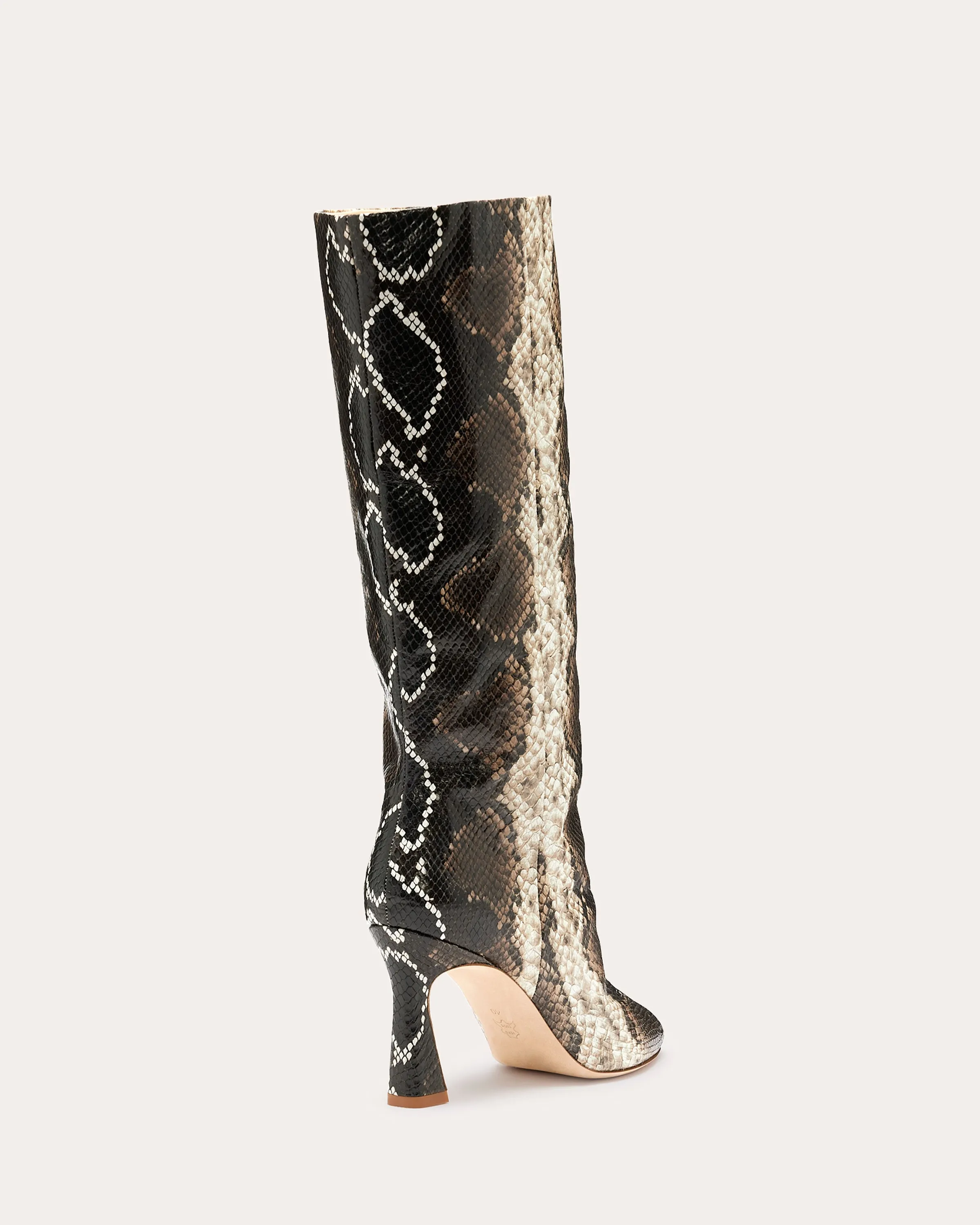 Queen Heeled Snake Boots