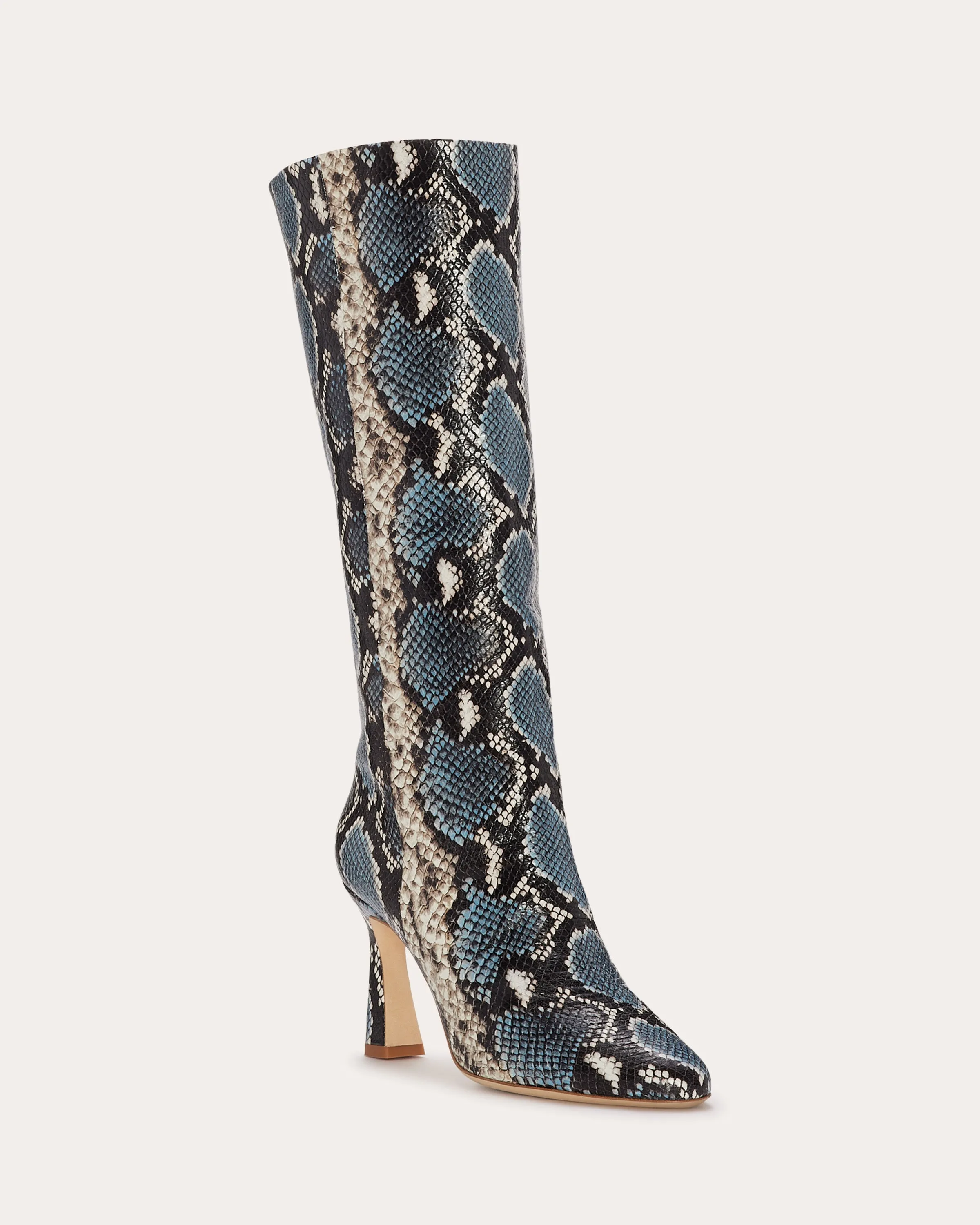 Queen Heeled Snake Boots