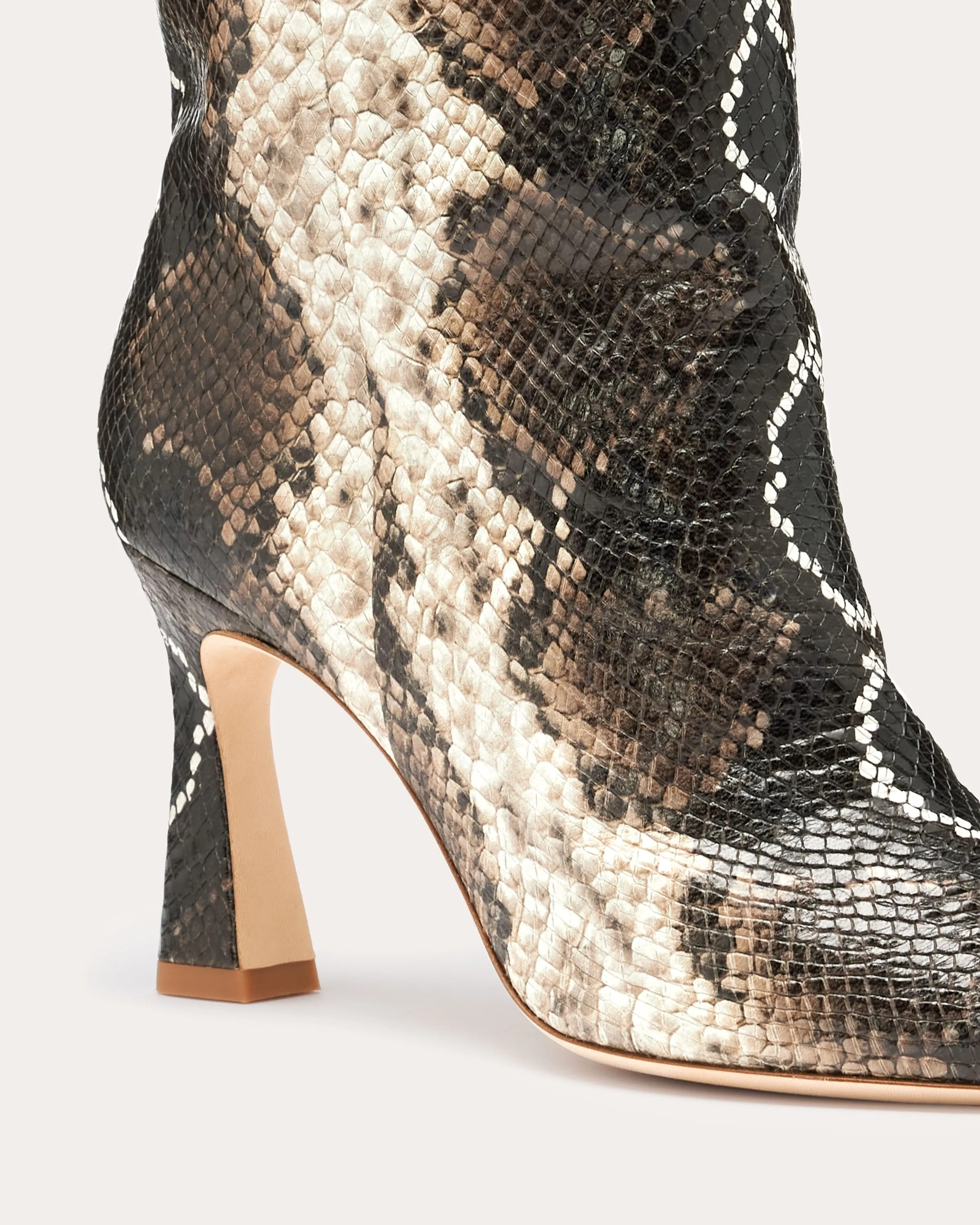 Queen Heeled Snake Boots