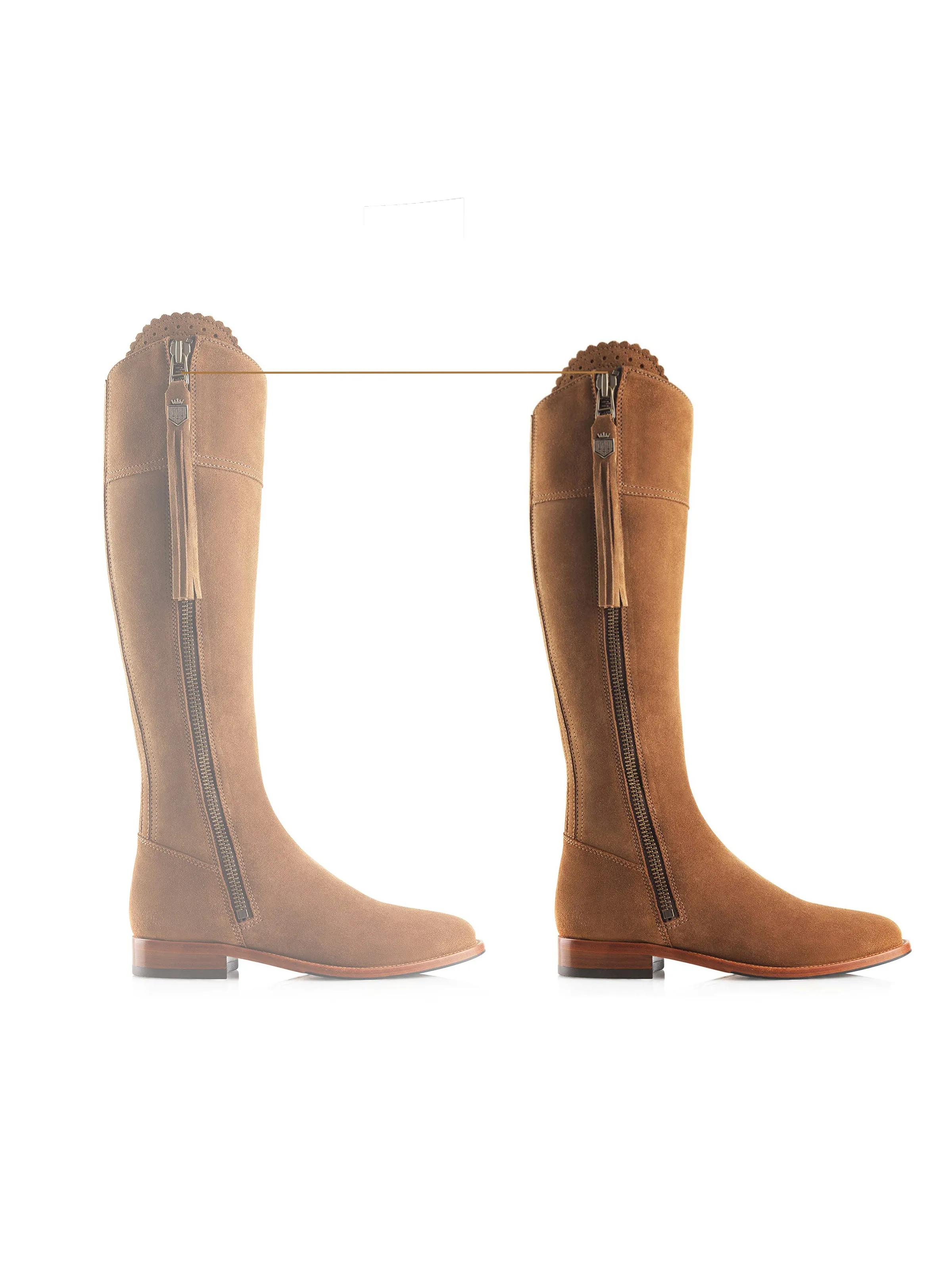 Regina Petite (Regular Fit) - Tan Suede