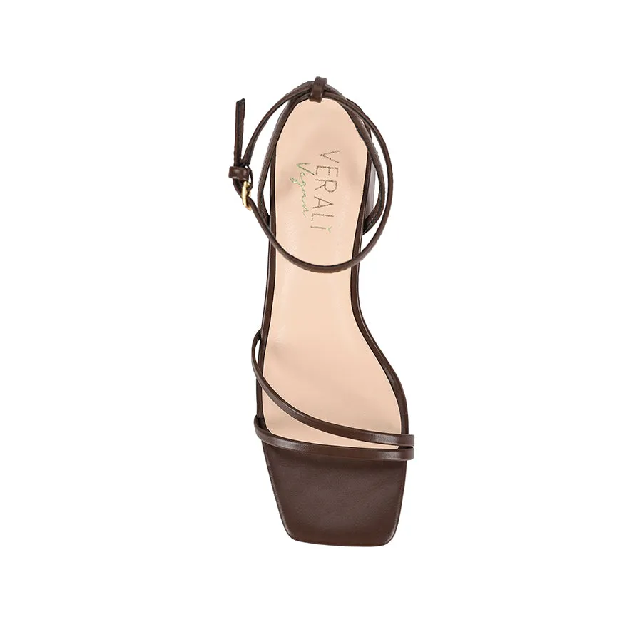 Stevie Block Heel Sandals - Chocolate Brown