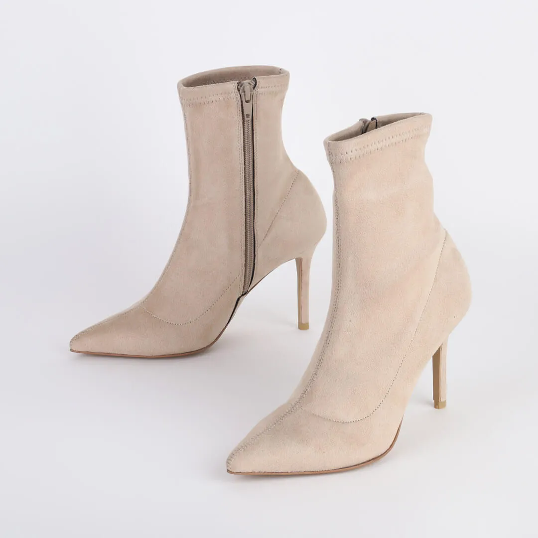 TECIDO - fabric ankle boots