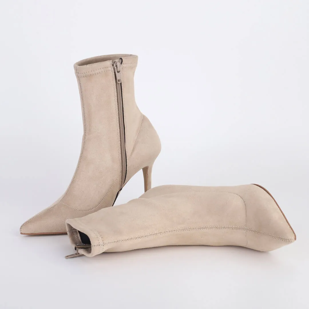 TECIDO - fabric ankle boots