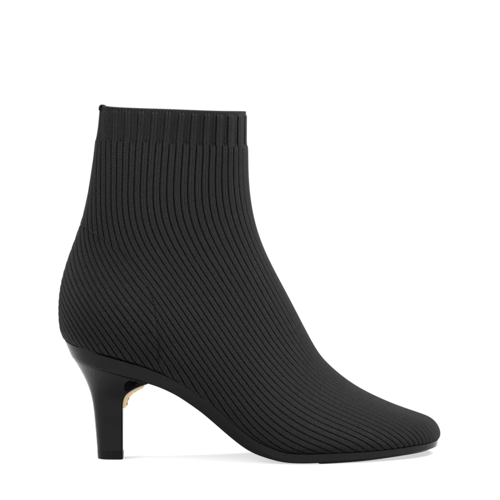 The Josie Bootie - Coal Knit 3 Stiletto - FINAL SALE
