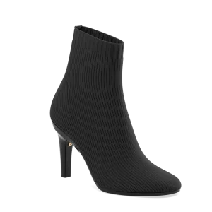 The Josie Bootie - Coal Knit 4 Stiletto - FINAL SALE