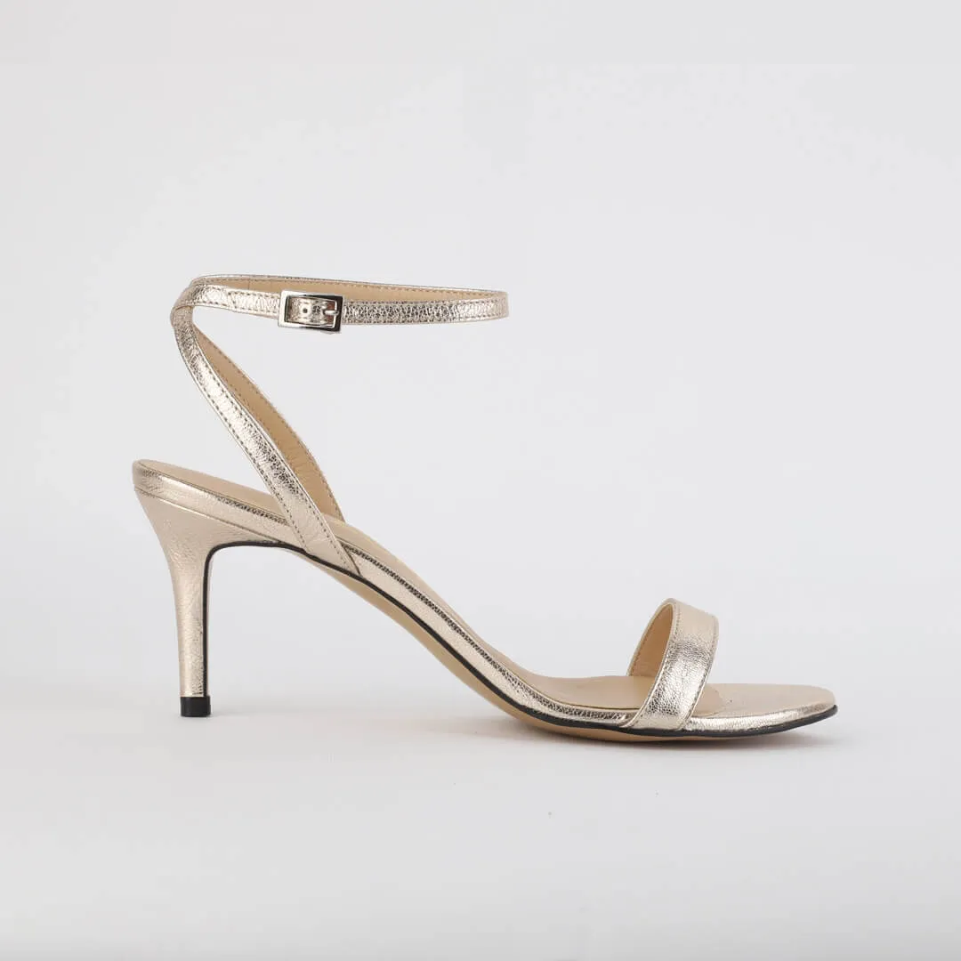 *UK size 2 - LANA - gold, 10cm heels