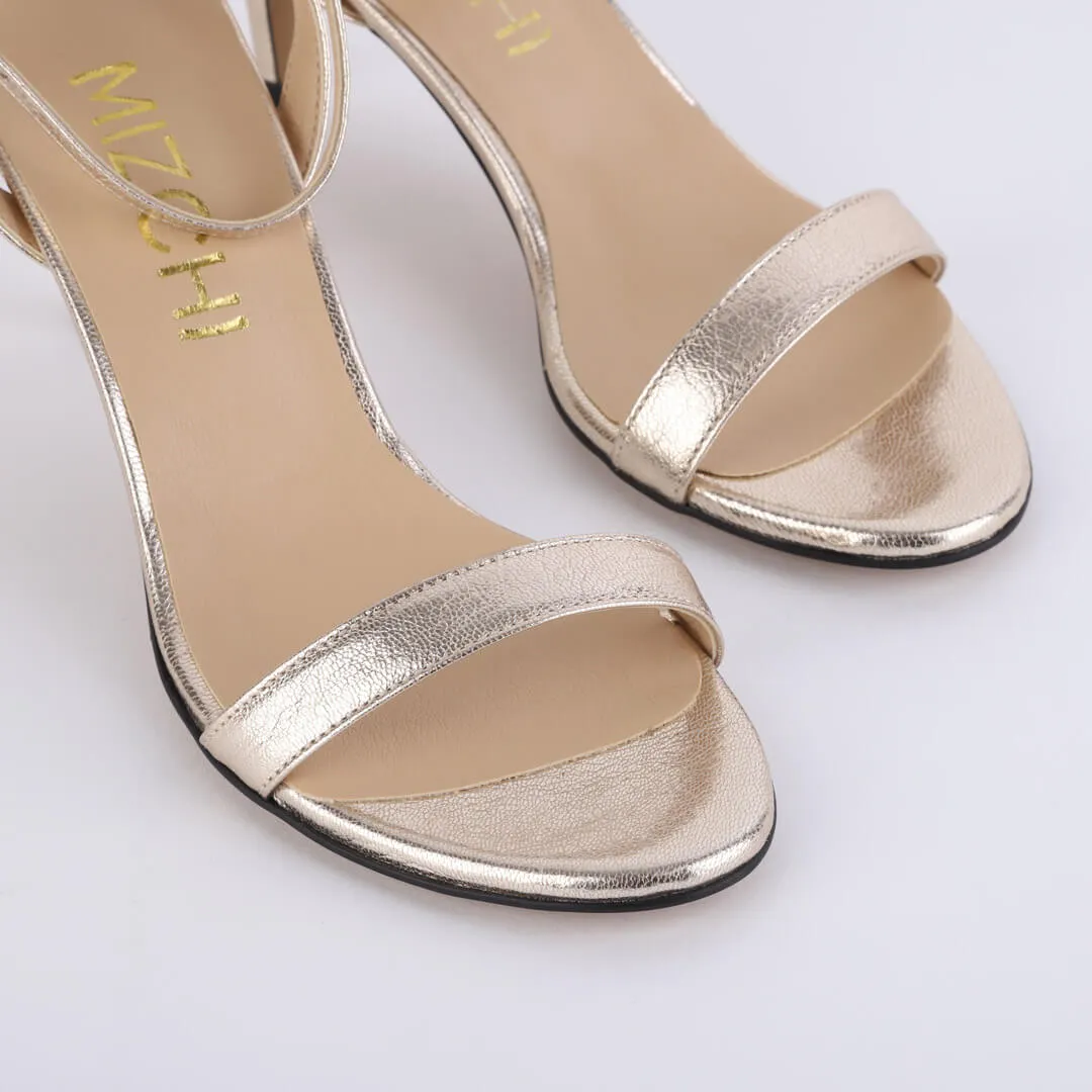 *UK size 2 - LANA - gold, 10cm heels