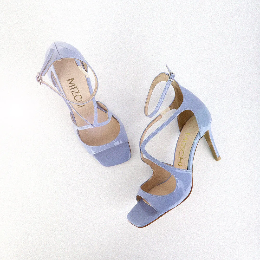*UK size 2 - NEW CONFESSION - blue, 8cm heels