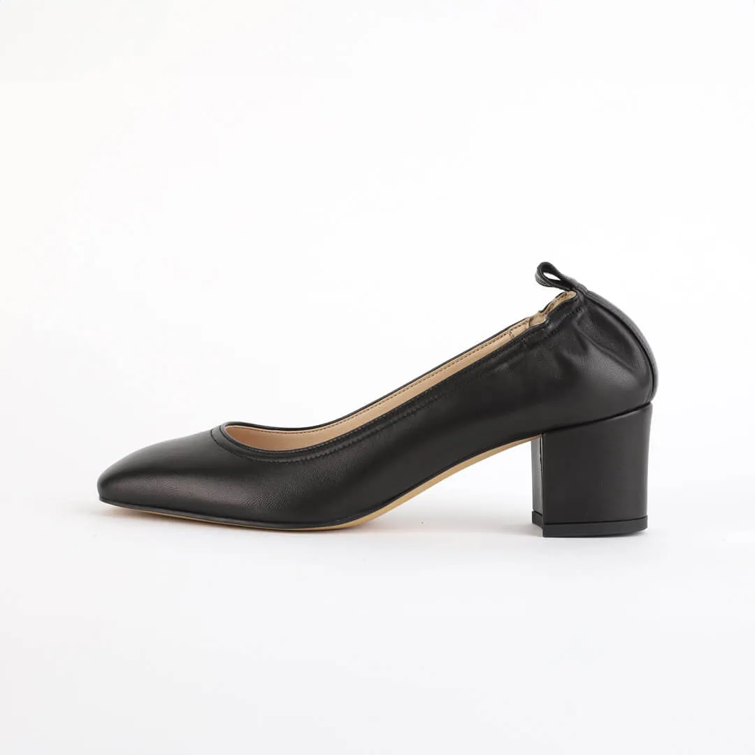*UK size 2.5 - ISSLA - black, 5cm heels