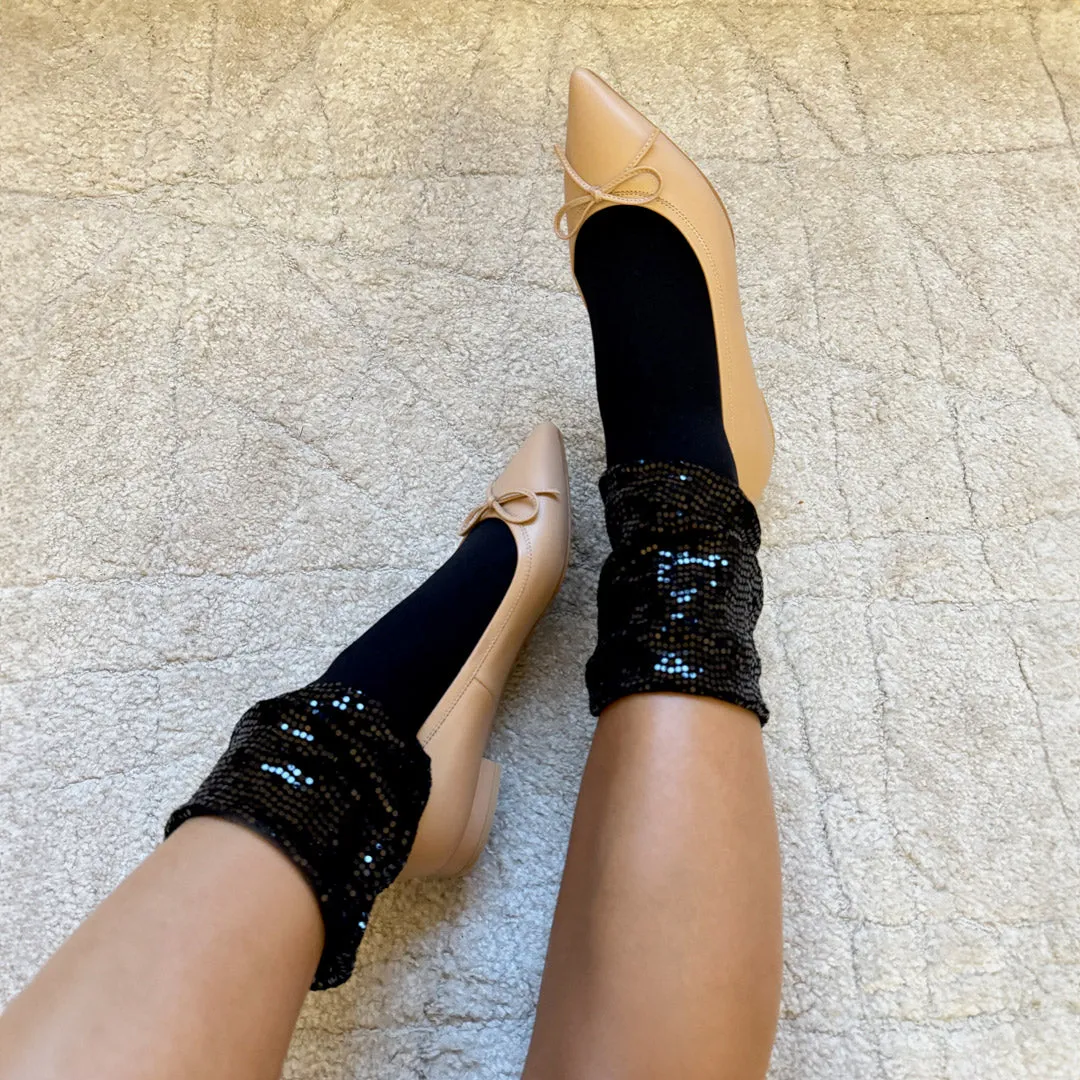 *UK size 2.5 - KAZY - black suede, 1.5cm heels