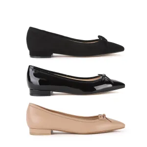 *UK size 2.5 - KAZY - black suede, 1.5cm heels