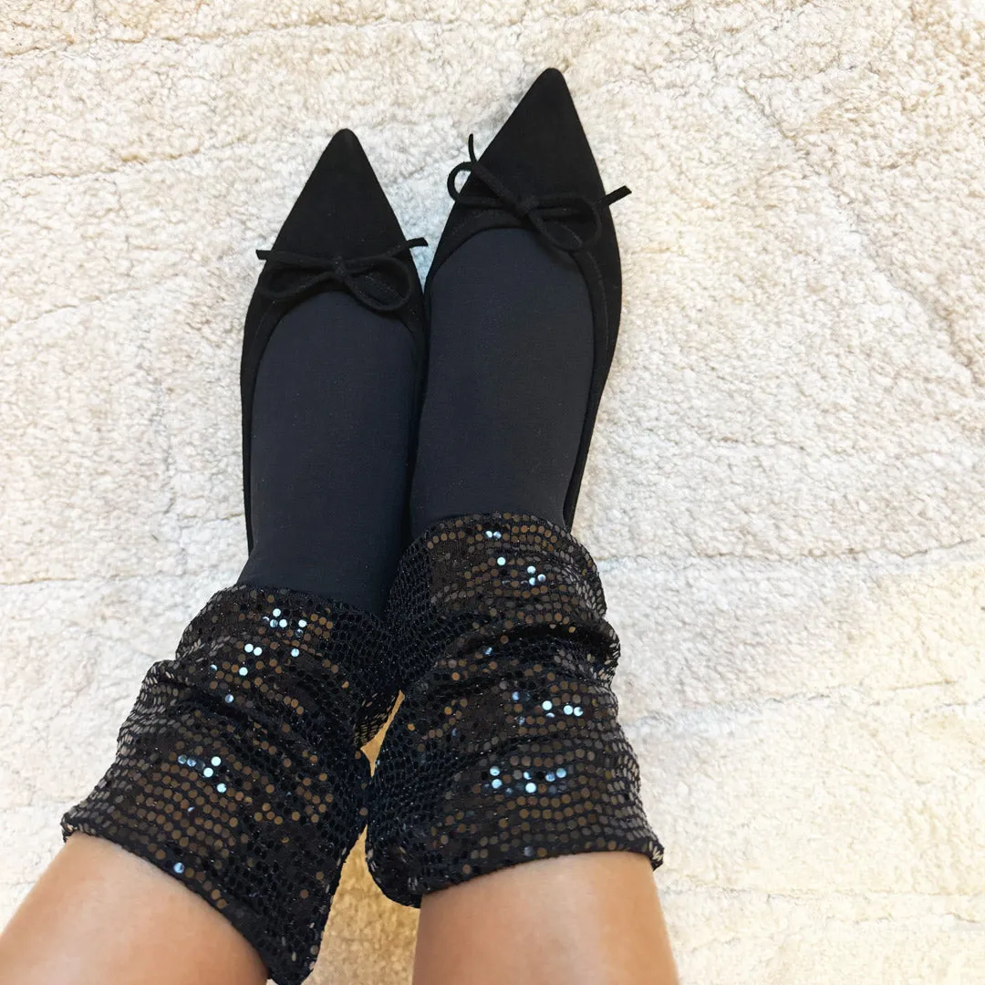 *UK size 2.5 - KAZY - black suede, 1.5cm heels